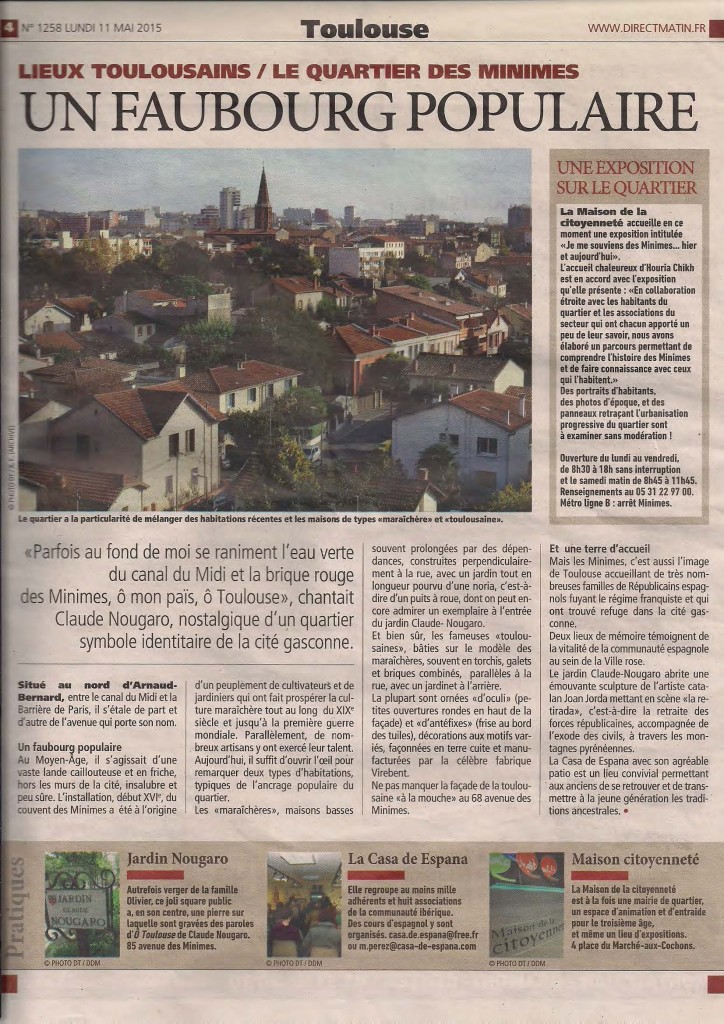 Article DirectMatin du 11-05-2015